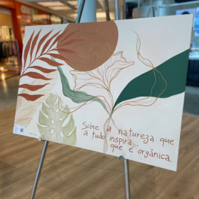 Artista Priscila Coruja assina Exposição Orgânica no Itajaí Shopping