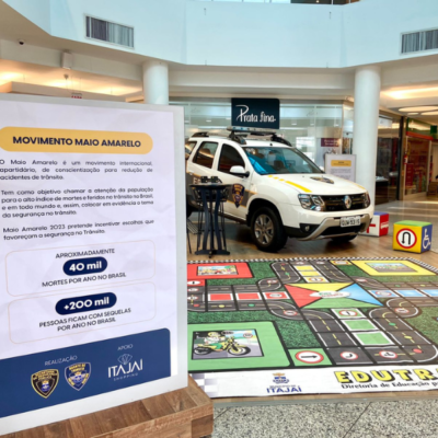 Trânsito seguro é tema de exposição no Itajaí Shopping