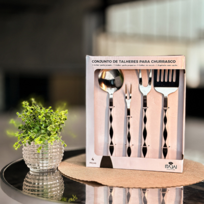 Campanha de Dia dos Pais do Itajaí Shopping presenteia com conjunto de talheres para grill