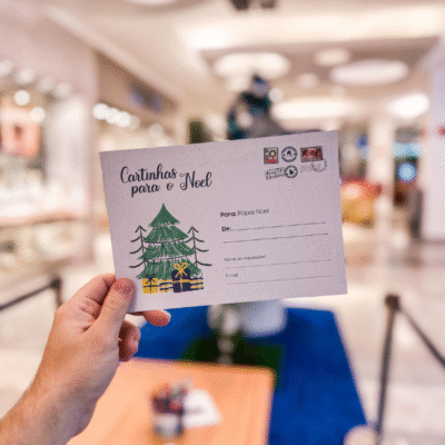 Magia no ar: crianças podem escrever cartinhas para o Papai Noel no Itajaí Shopping