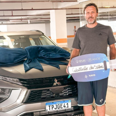 Ganhador do sorteio do carro da campanha de 25 Natais do Itajaí Shopping