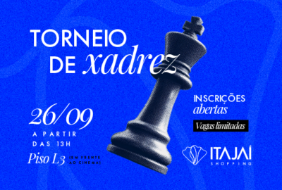 Itajaí Shopping recebe 1º Campeonato de Xadrez